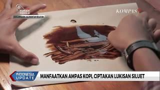 Manfaatkan Ampas Kopi, Seorang Pelukis Ciptakan Lukisan Siluet