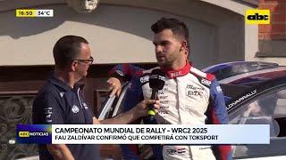 ABC Motor: Fau Zaldívar disputará la WRC2 en el 2025