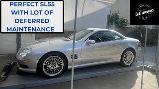 What Can Possibly Cosmetically Perfect Mercedes-Benz SL55 AMG Need? R230 Wrenching Parade. 2004