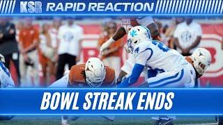 Kentucky's Bowl Game streak ends after loss to Texas | Rapid Reaction