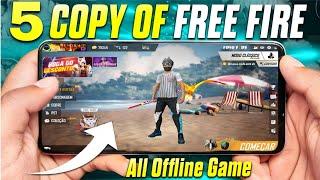 Top 5 Free Fire Copy games ( OFFLINE ) ||  For Low Device