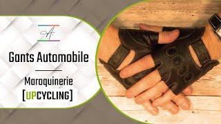 Upcycling - Car driver's gloves made from recycled leather