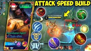 YI SUN SHIN FULL ATTACK SPEED BUILD! | MY TEAM SHOCKED TO MY BUILD | MOBILE LEGEND GAMEPLAY