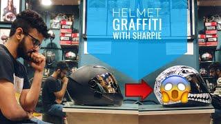 Wicked HELMET GRAFFITI ART with Sharpie Pen Marker