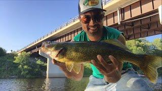 Shore fishing - Huntsville - Walleye July 26, 2016