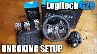 Logitech G29 steering wheel for a PS3/PS4/PC - Unboxing and Setup