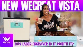 Small & Compact! The New Desktop WeCreat Vista Laser Engraver! Is it worth it?  Full Set up and Demo