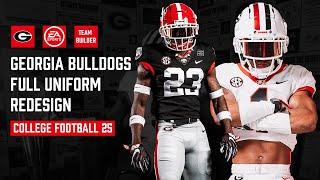 Georgia Bulldogs Uniform Redesign | College Football 25 Team Builder