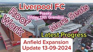 Liverpool FC Anfield Stadium Expansion Update Freaky Friday 13th September 2024