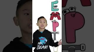 Alphabet Lore EMPTY spelling Trick  #shorts #alphabetlore #kavenadventures