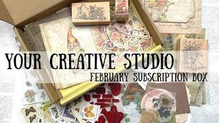 Your Creative Studio Feb Subscription Box Opening | ShanoukiArt