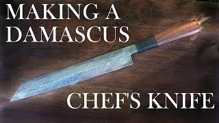 Making a Damascus Kiritsuke (Chef's Knife)