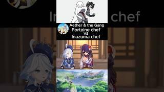 When real chef and bruh chef cooking  #genshinimpact #genshin #escoffier #raidenshogun