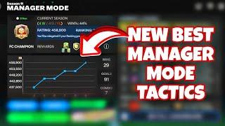 New best Manager mode tactics for fc mobile