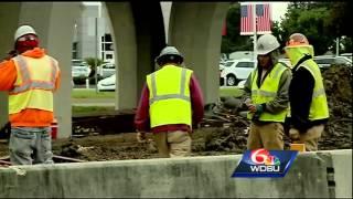 Harvey construction causes traffic nightmare for motorists on Westbank