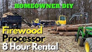 Homeowner Rents a Firewood Processor - Dyna SC-16 (8) Hour Rental