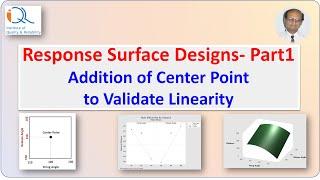 Response Surface Designs: Part-1 Addition of Centerpoint