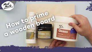 How to prime a wooden painting board