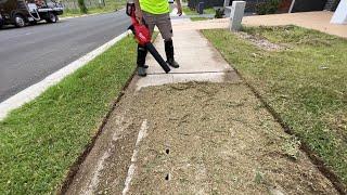 SATISFYING Lawn Edging a RANDOM person's yard!