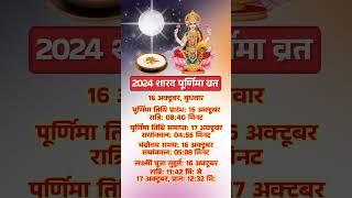 2024 शारद पूर्णिमा व्रत | 2024 Sharad Purnima Vrat Date Time #shorts #youtubeshorts #yt #dharmagyan