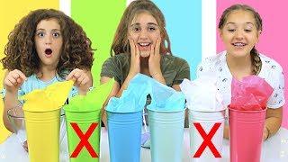 Don't Choose The WRONG Bucket of SLIME Challenge!!