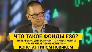 Интервью с директором по инвестициям "РСХБ Управление Активами" Константином Новиком о БПИФ ESG