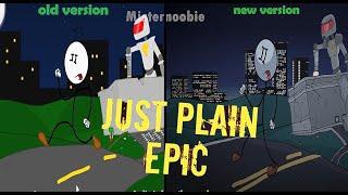 Henry Stickmin Old vs New - Just Plain Epic vs Epic Way comparison (Stealing the Diamond) JPE