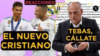 MBAPPE IGUALA A CRISTIANO RONALDO Y TEBAS SIGUE DANDO GRIMA: REACCIONES