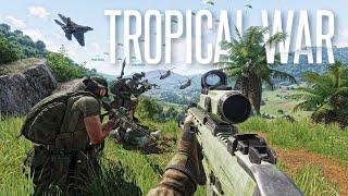 THE 24/7 TROPICAL WAR IN ARMA 3 - Antistasi Tanoa