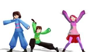 [MMD x Undertale & Glitchtale ]- HOTTO DOGU - Frisk, Chara, & Betty