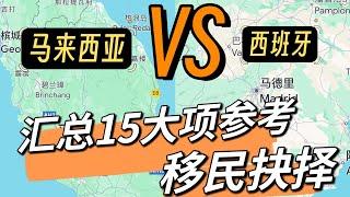 101预算接近：移民去马来西亚还是西班牙？帮您梳理15大项优劣角度！（最终字幕补救版/评论区有分类）