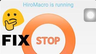 How to fix and use hiro macro auto touch app