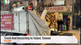 Trash And Recycling In Taipei, Taiwan