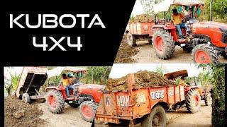 kubota mu4501 45hp 4WD tractor with fully loaded trolley //JCB xcenlece//@vishal000