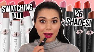 I'VE BEEN MISSING OUT! Wet n Wild Megalast Lipstick Matte & High-Shine Swatches & Review