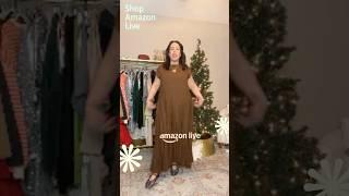 "Holiday Chic  | Cozy Casual Brown Dress for Every Festive Occasion!" #AmazonFinds