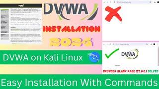 DVWA Setup in kali linux | dvwa blank page solution