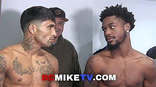 Shakell Daly & Victor Hernandez give each other the DEATH STARE at WEIGH-IN for tomorrow night iN DC