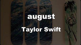 Karaoke august - Taylor Swift 【No Guide Melody】 Instrumental