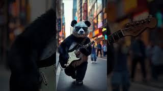  "Panda Rockstar in the City! ️
