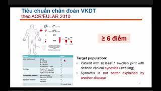 Điều trị viêm khớp dạng thấp: có gì mới theo các khuyến cáo? TS. BS. Cao Thanh Ngọc