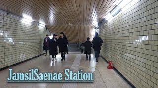 【4K60f】 2-0-0-8. 잠실새내역 JamsilSaenae Subway Station, Seoul, Korea