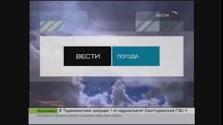 Начальная и конечная заставка программы "Вести Погода" (Вести/Россия 24, 2007-2013)