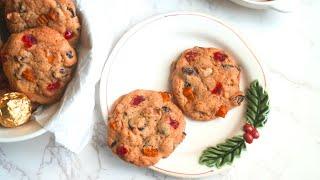 Chewy FruitCake Cookies for Christmas! How to make chewy fruitcake cookies.