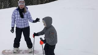 Mark ski race vs mom