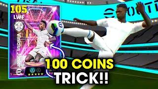 Trick To Get 105 Rated ShowTime Vinicius Junior, Rodri, Bellingham || eFootball 2025 Mobile