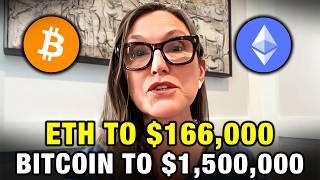 Cathie Wood "Ethereum To $166,000,  Bitcoin To $1.5 Million - Here's WHY" 2025 Crypto Prediction