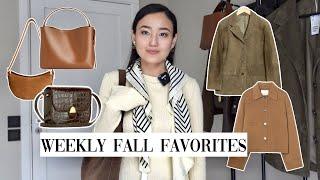 FALL 2024: Trendy outfits with suede, wool jackets and leather bags