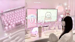 [SUB] ʚ Vlog ɞㅣ신입 자취생의 일상 엿보기⤜⤞ㅣ야밤에 편의점 털이ㅣ키붐 팬텀 81 얼음 키보드  Casebang 리본 폰케이스 언박싱 ﾟ:ꔫ:*