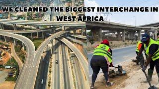 THIS IS HOW WE CLEANED THE BIGGEST INTERCHANGE IN WEST AFRICA, with the Buzstop Boys In Accra, Ghana